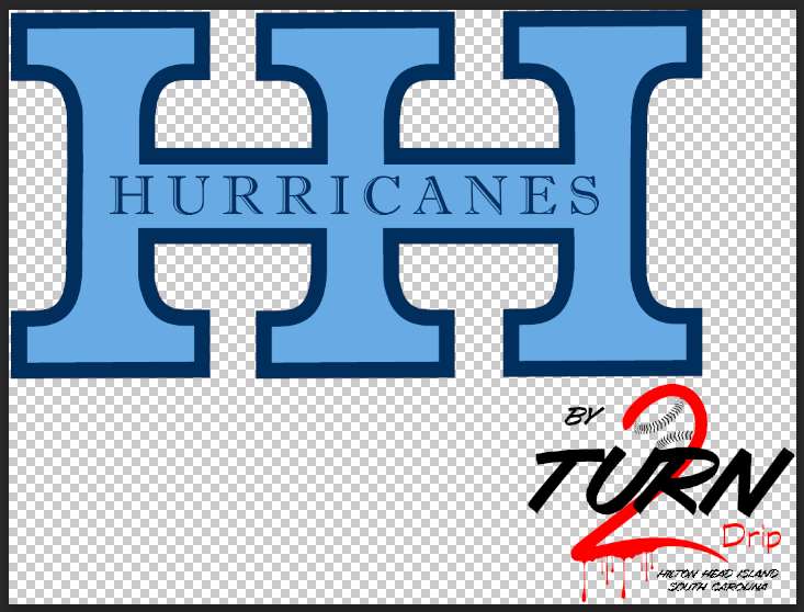 HH Hurricanes Face Logo / Temporary Tattoo