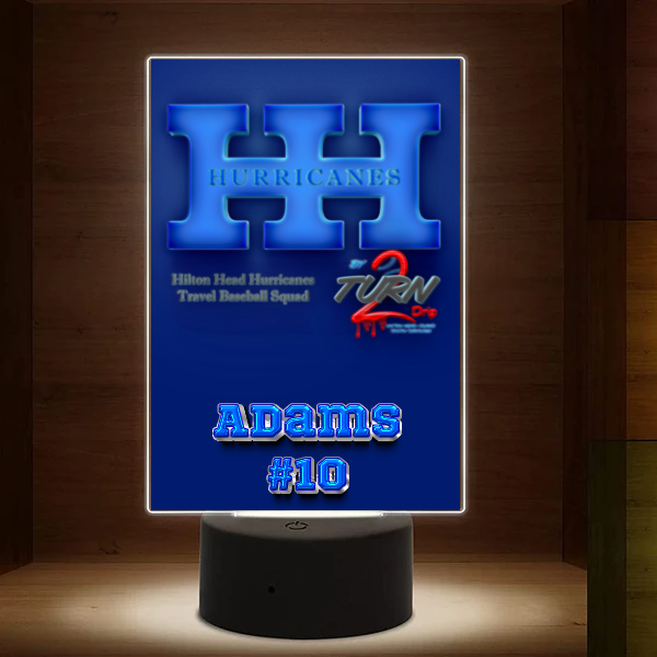 HH Hurricanes Tabletop LED Light 5"x5"