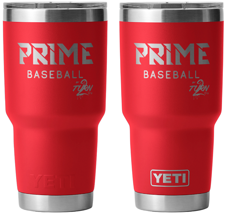 Prime Baseball Tumbler Red